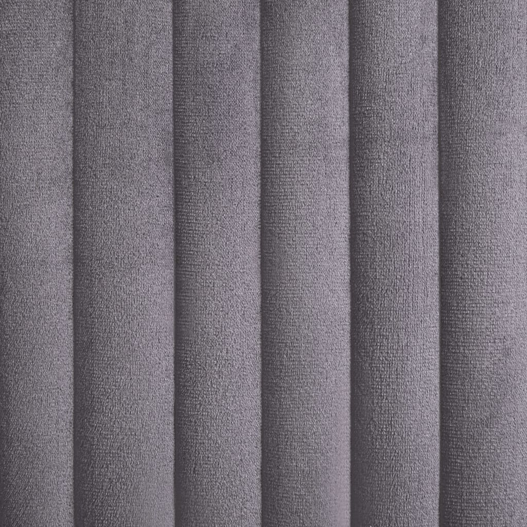 Chaises à manger lot de 2 gris velours - XIOS