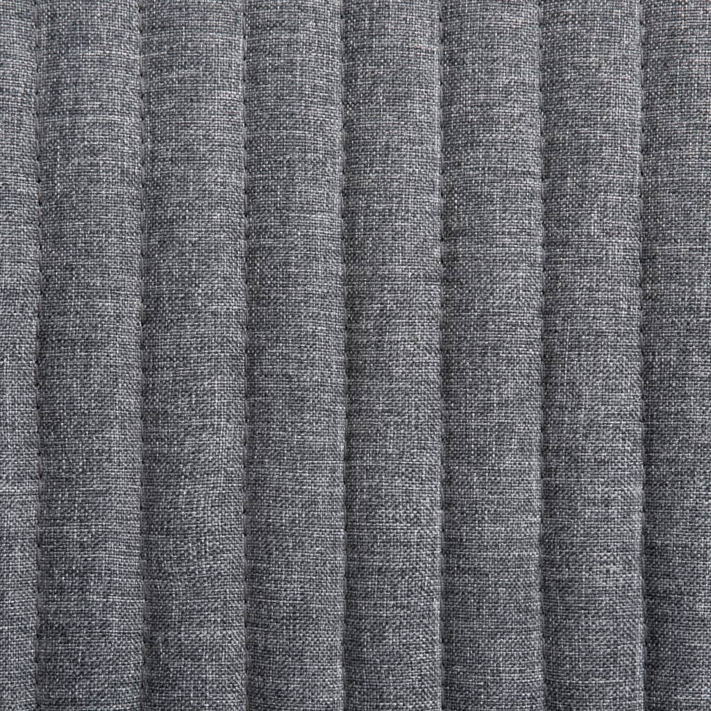 Chaises à manger lot de 2 gris foncé tissu - XIOS