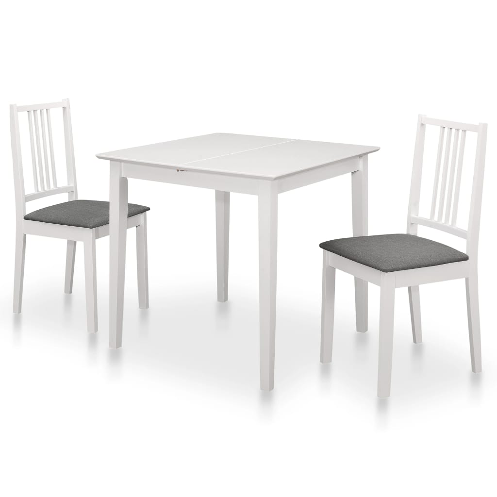 Mobilier de salle à manger 3 pcs MDF Blanc - XIOS
