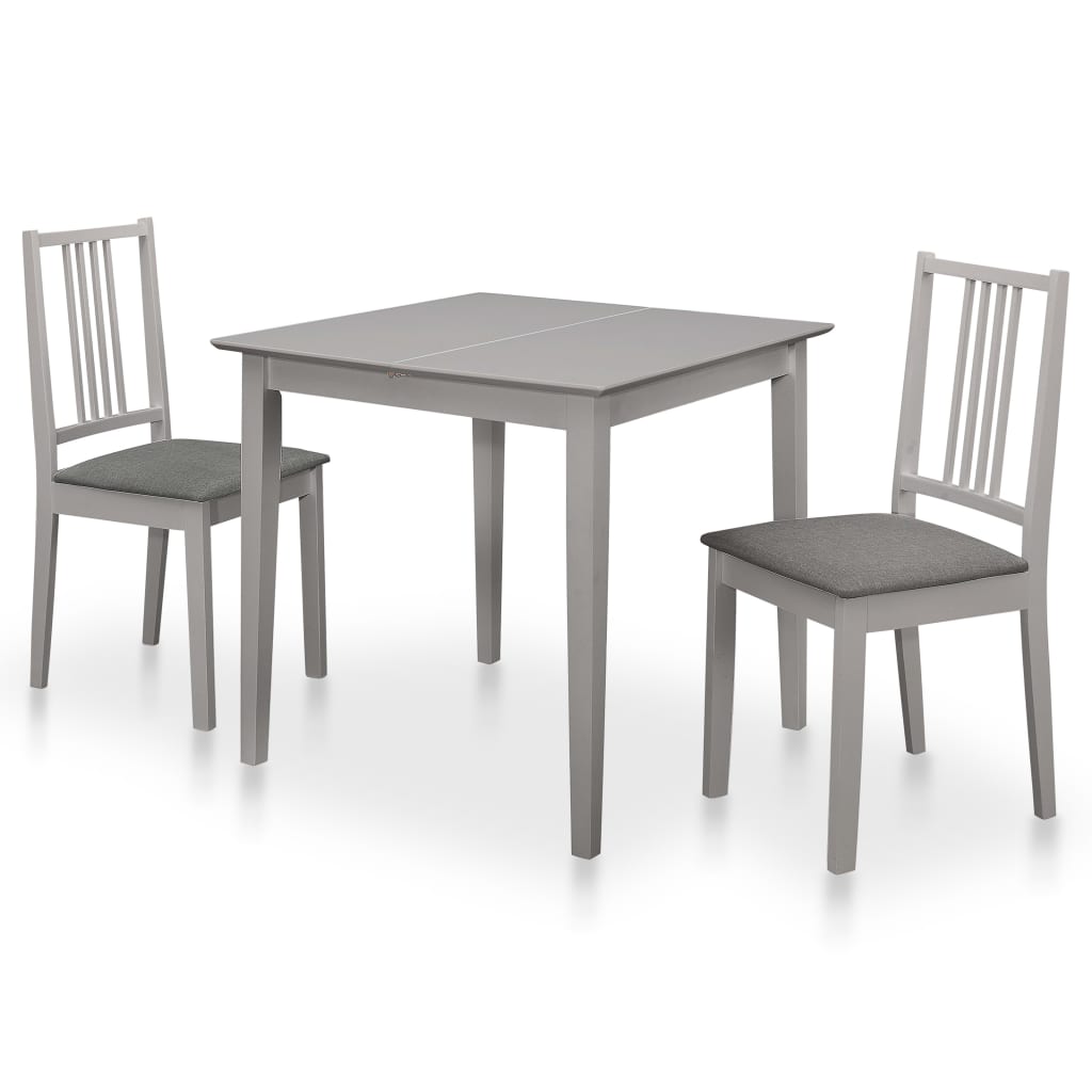 Mobilier de salle à manger 3 pcs MDF Gris - XIOS