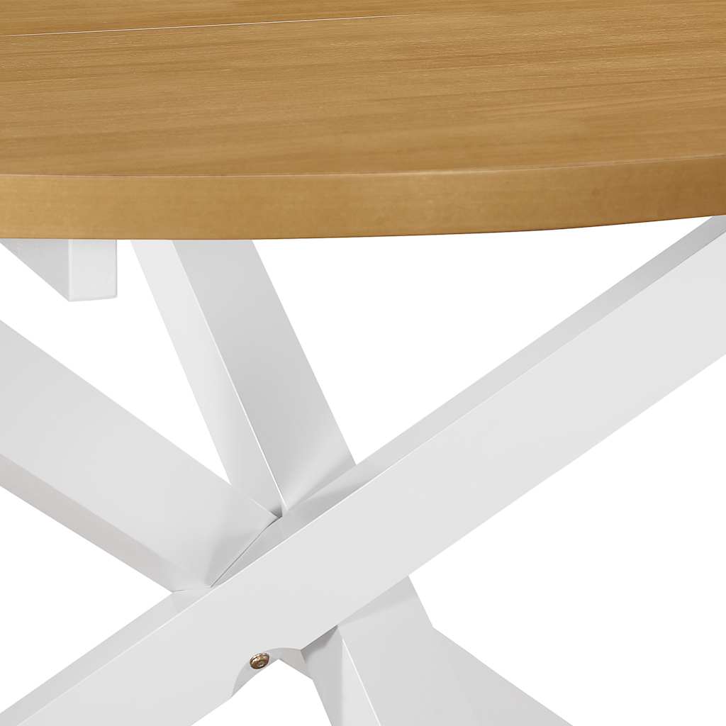 Mobilier de salle à manger 5 pcs MDF Blanc