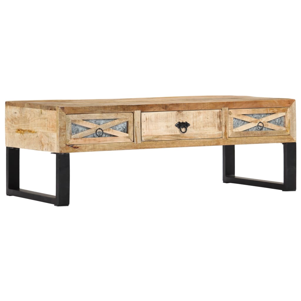 Table basse 110x50x38 cm bois de manguier massif - XIOS