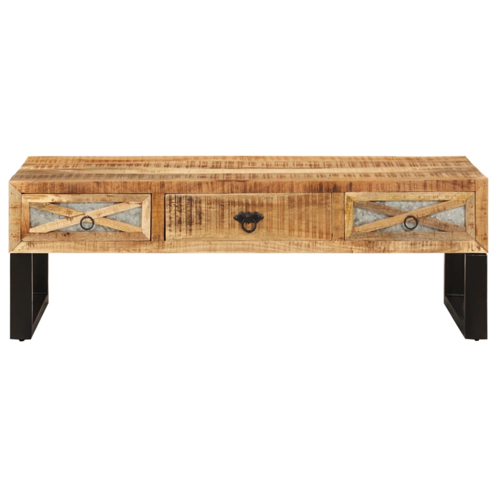 Table basse 110x50x38 cm bois de manguier massif - XIOS