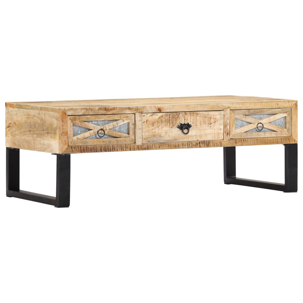 Table basse 110x50x38 cm bois de manguier massif - XIOS