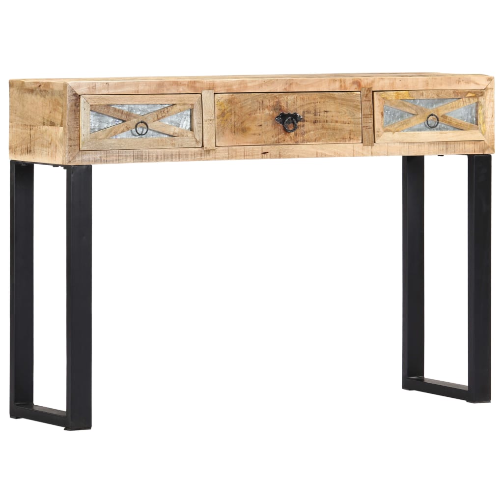 Table console 110 x 30 x 76 cm Bois de manguier massif - XIOS