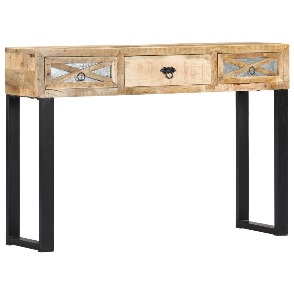 Table console 110 x 30 x 76 cm Bois de manguier massif - XIOS