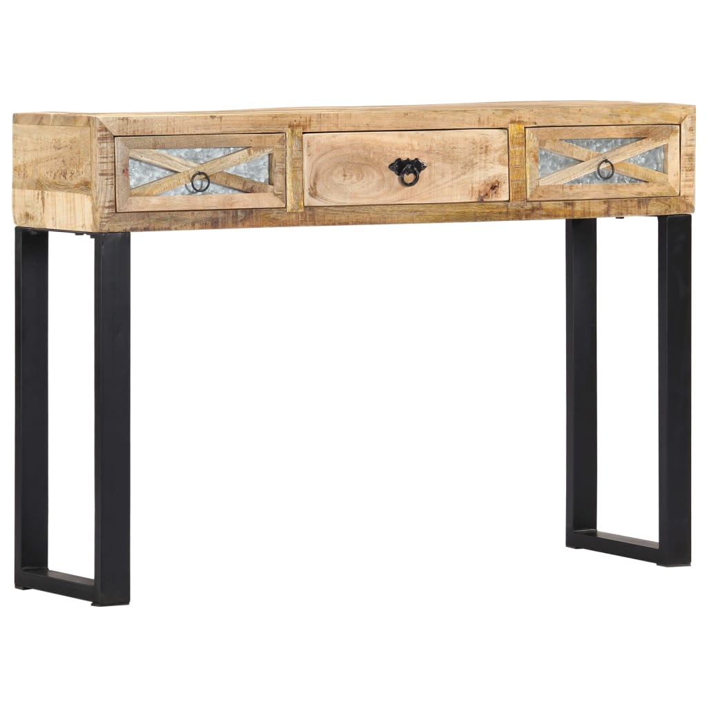 Table console 110 x 30 x 76 cm Bois de manguier massif - XIOS