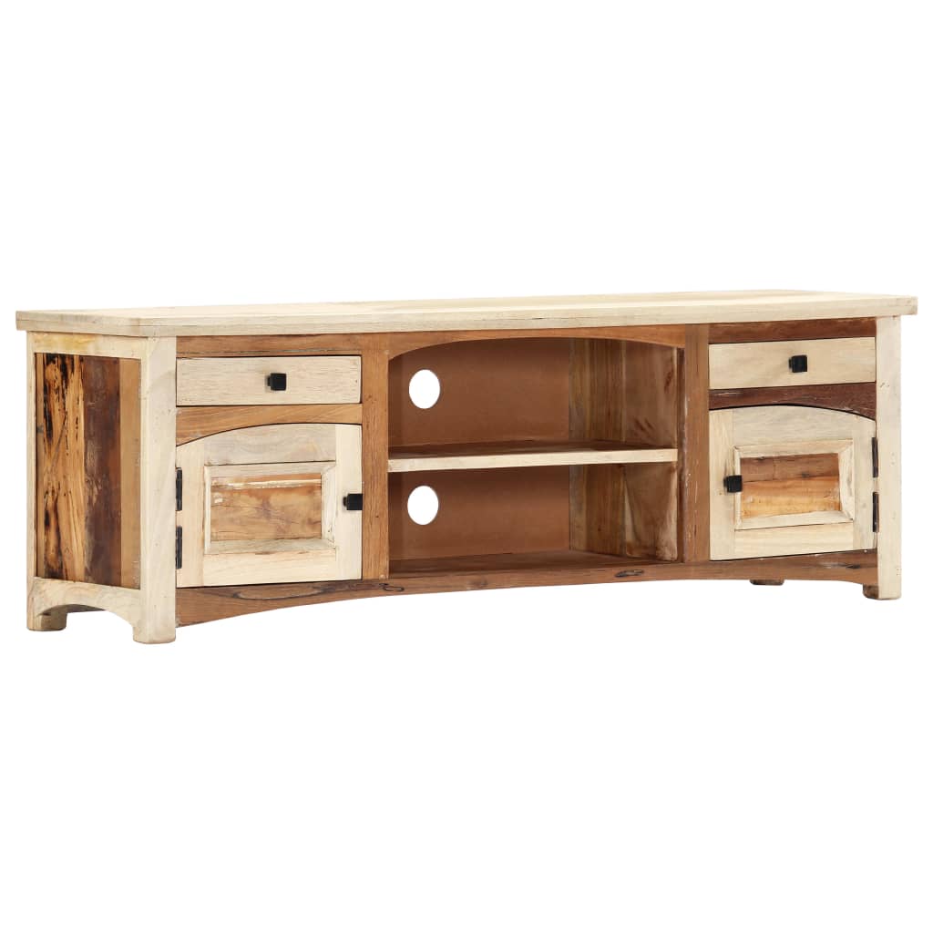 Meuble TV 120 x 30 x 40 cm Bois de récupération massif - XIOS
