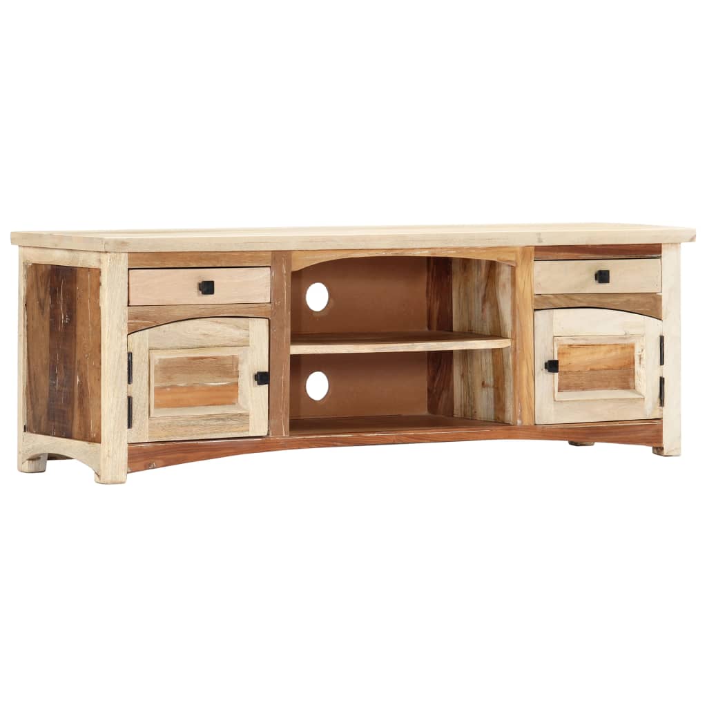 Meuble TV 120 x 30 x 40 cm Bois de récupération massif - XIOS