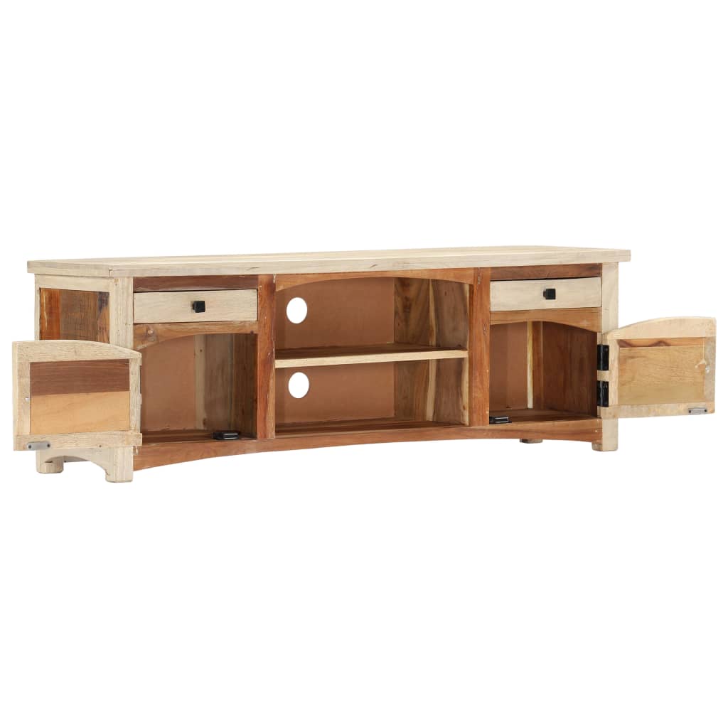Meuble TV 120 x 30 x 40 cm Bois de récupération massif - XIOS