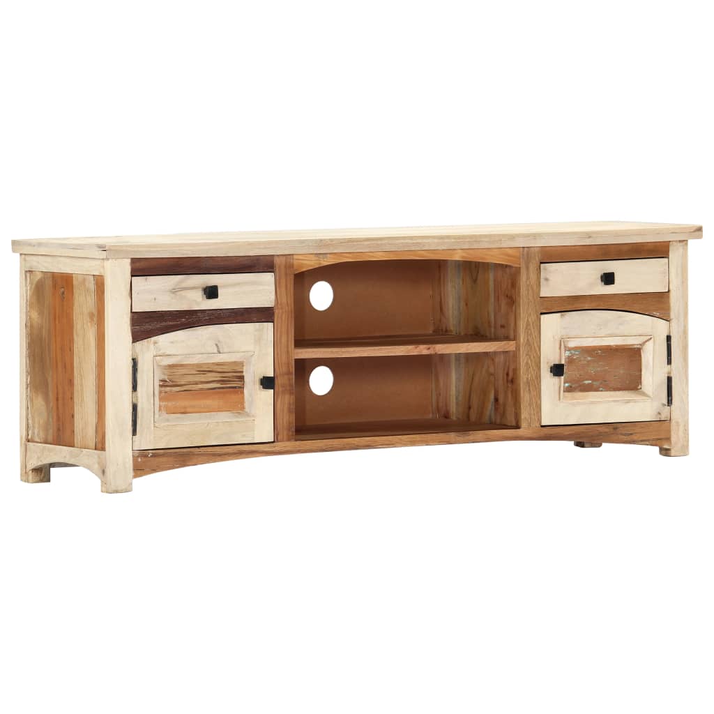 Meuble TV 120 x 30 x 40 cm Bois de récupération massif - XIOS
