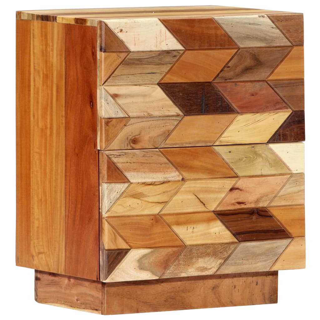 Table de chevet 40 x 30 x 50 cm Bois de récupération massif - XIOS