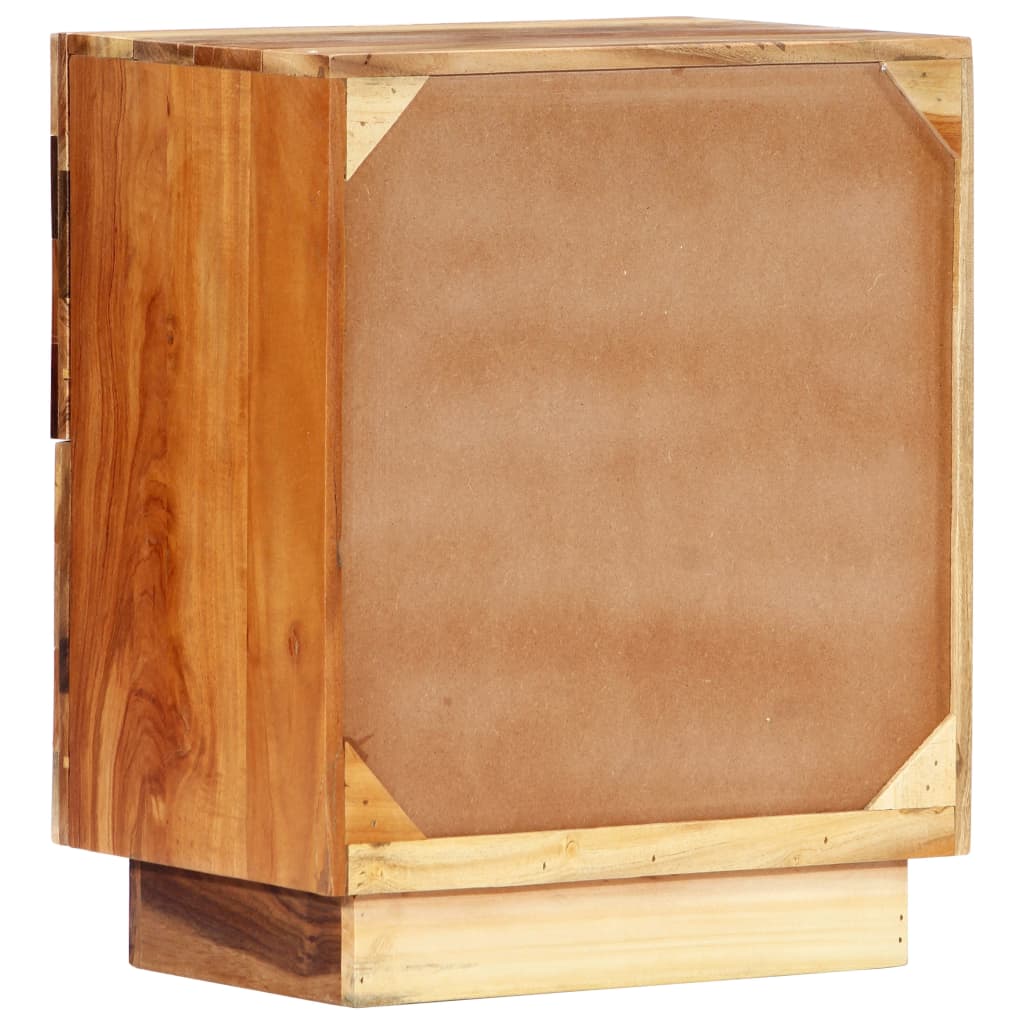 Table de chevet 40 x 30 x 50 cm Bois de récupération massif - XIOS