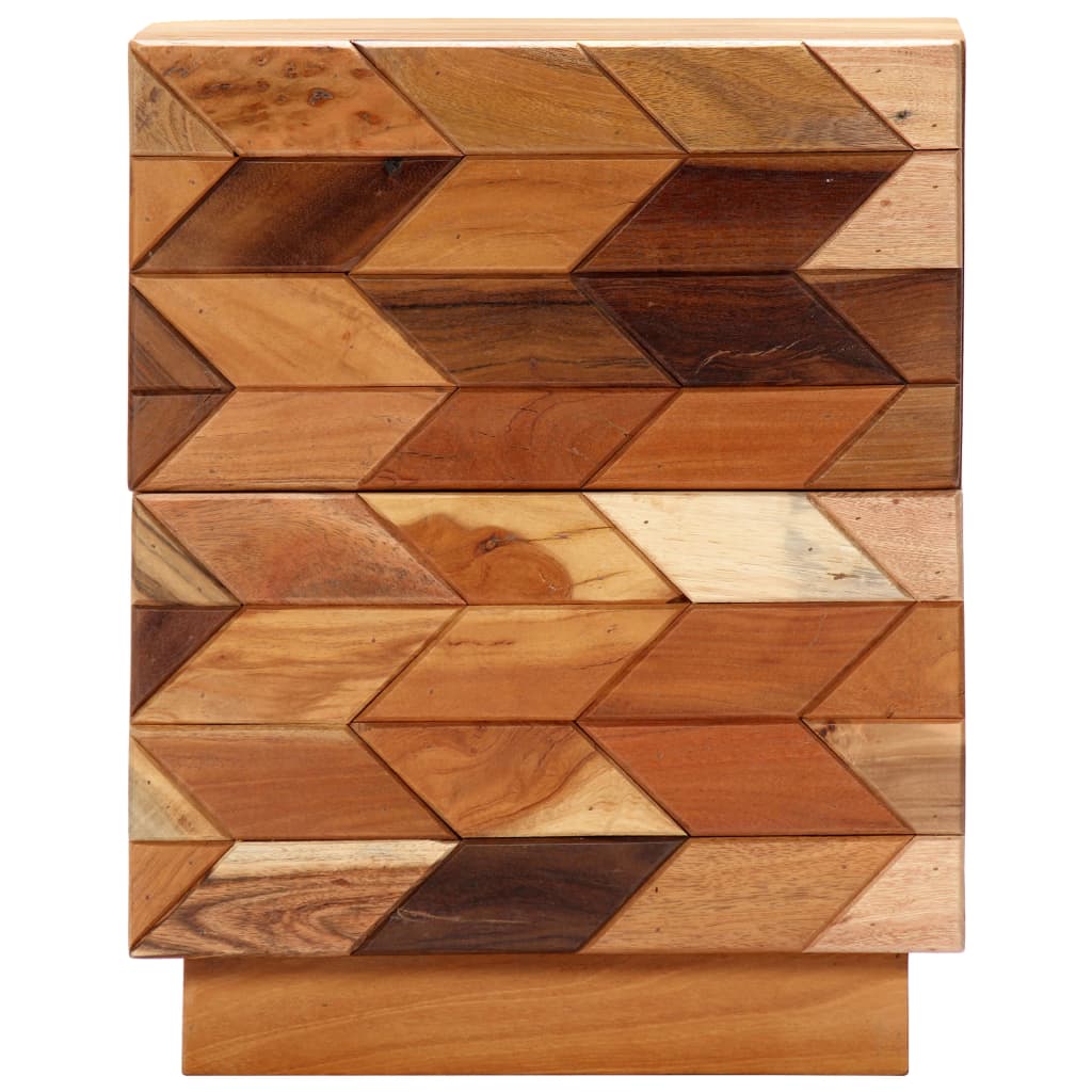 Table de chevet 40 x 30 x 50 cm Bois de récupération massif - XIOS