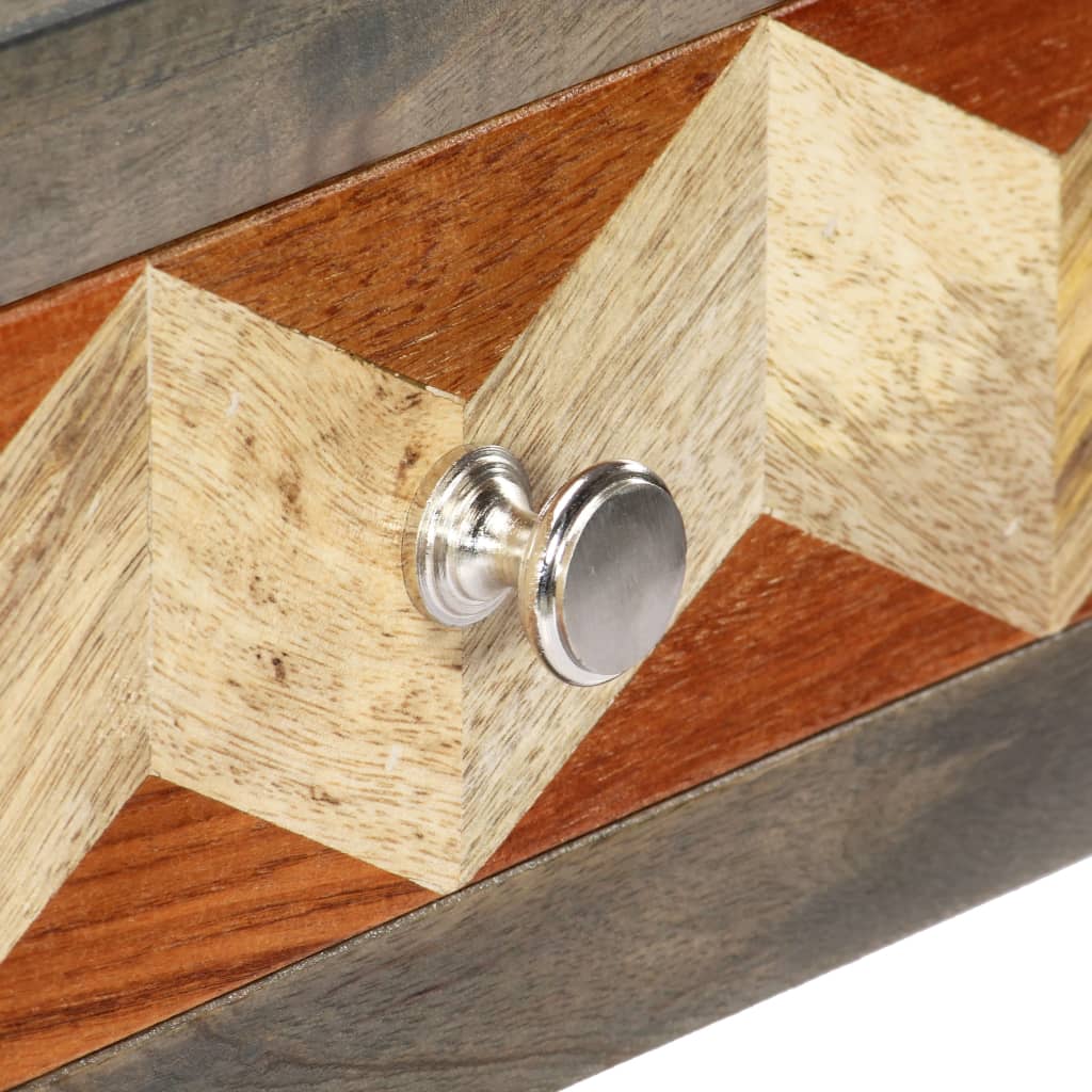 Table console Gris 86 x 30 x 76 cm Bois de manguier massif - XIOS