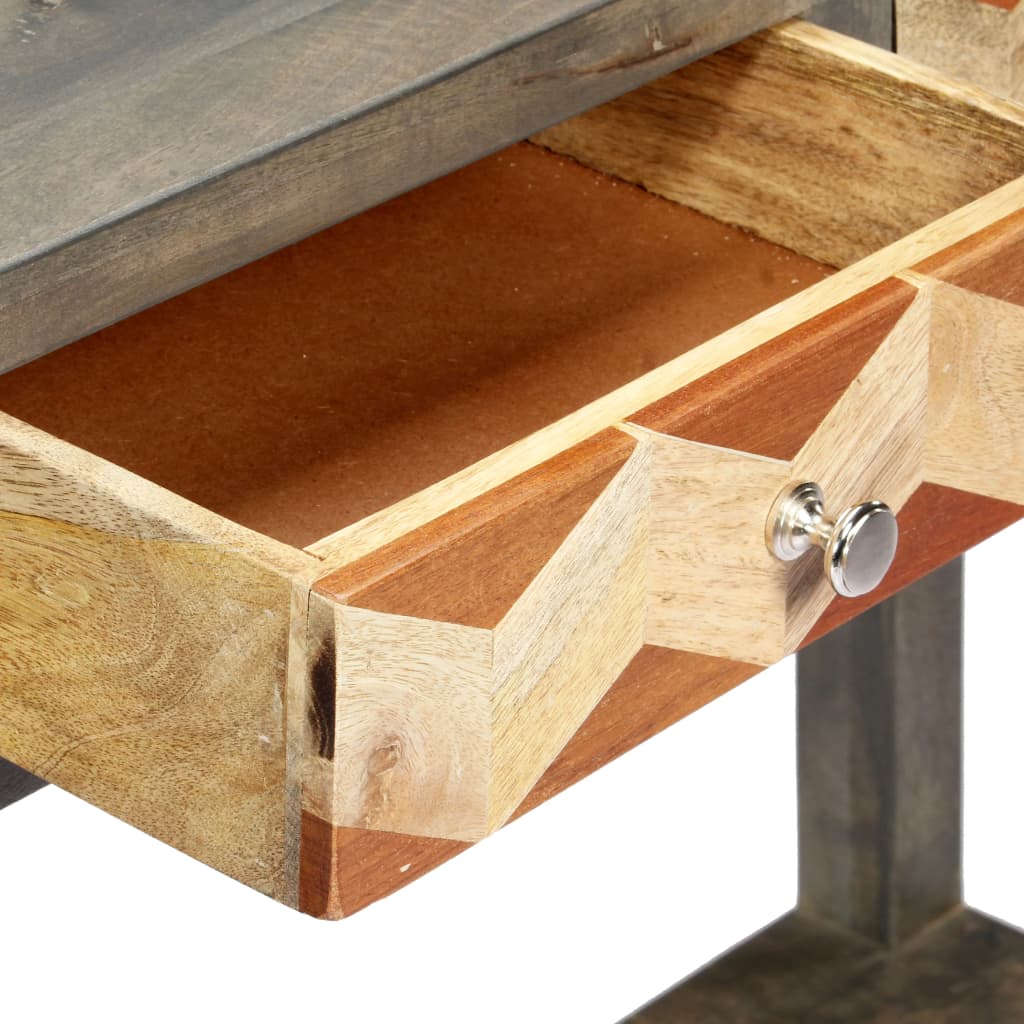 Table console Gris 86 x 30 x 76 cm Bois de manguier massif - XIOS