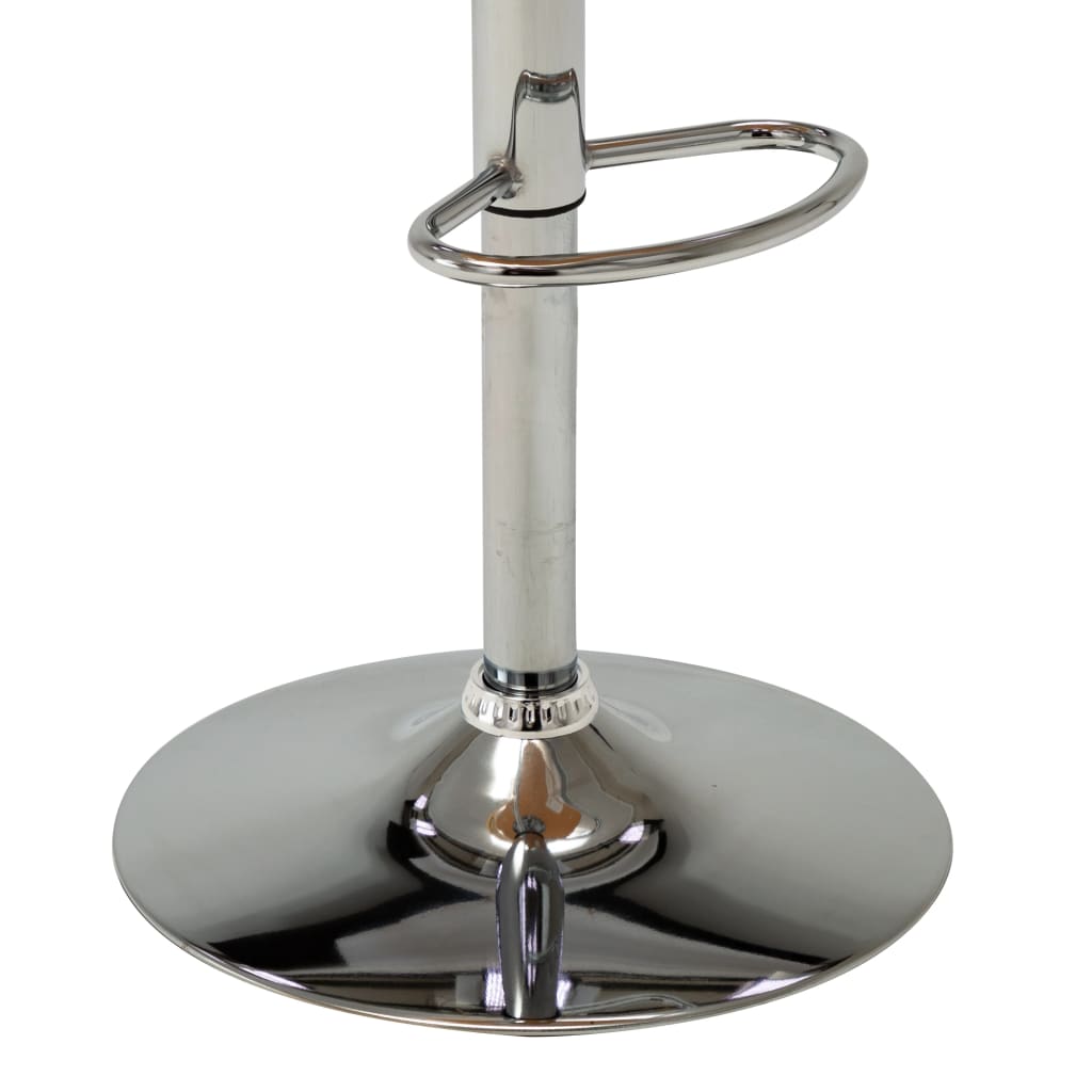 Tabouret de bar Crème Bois courbé et similicuir - XIOS