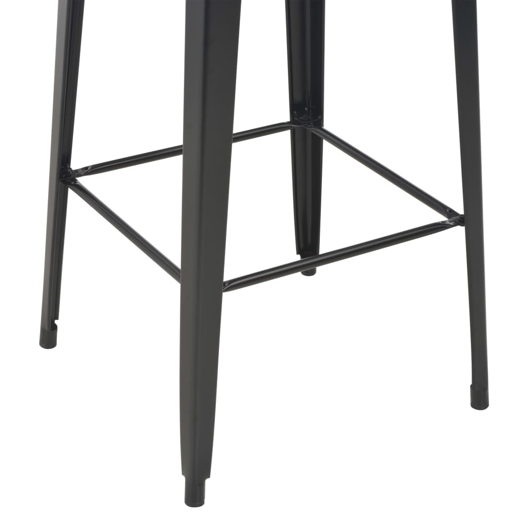Mobilier de bar 3 pcs Acier Noir - XIOS