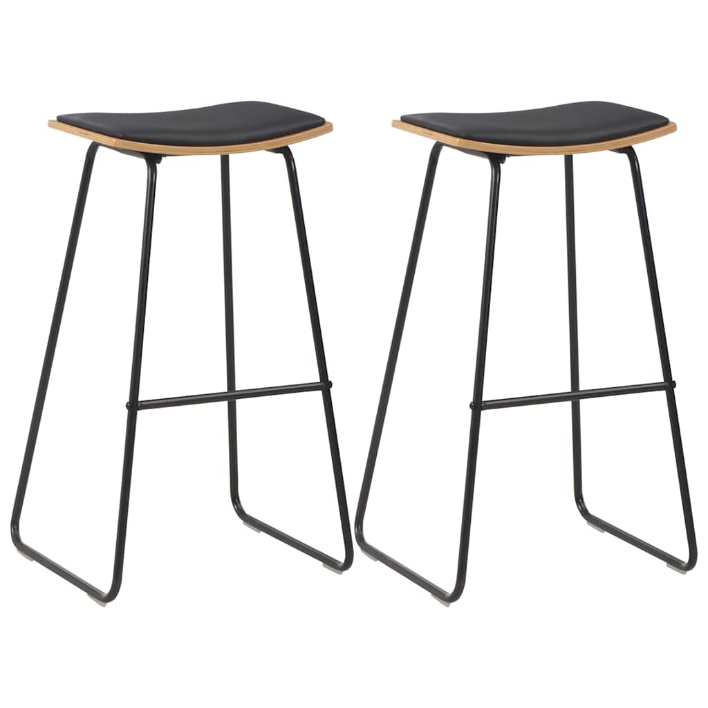 Mobilier de bar 3 pcs Acier Noir