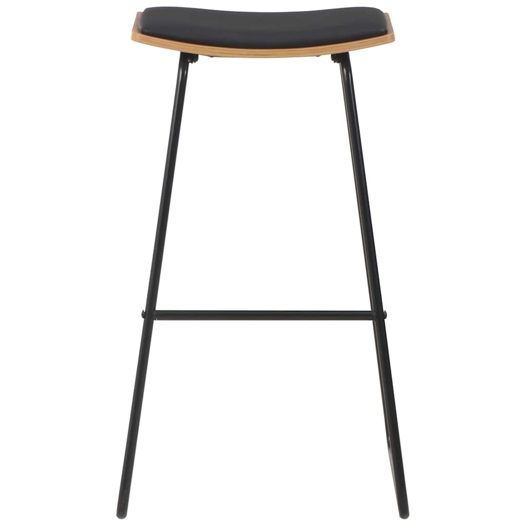 Mobilier de bar 3 pcs Acier Noir