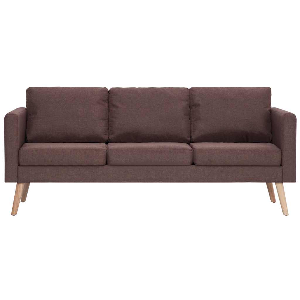 Ensemble de canapé 2 pcs tissu marron - XIOS