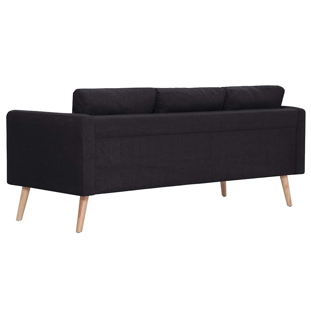 Ensemble de canapé 2 pcs tissu noir - XIOS