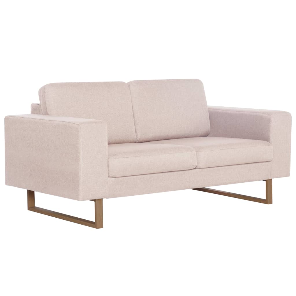 Ensemble de canapé 2 pcs tissu crème - XIOS