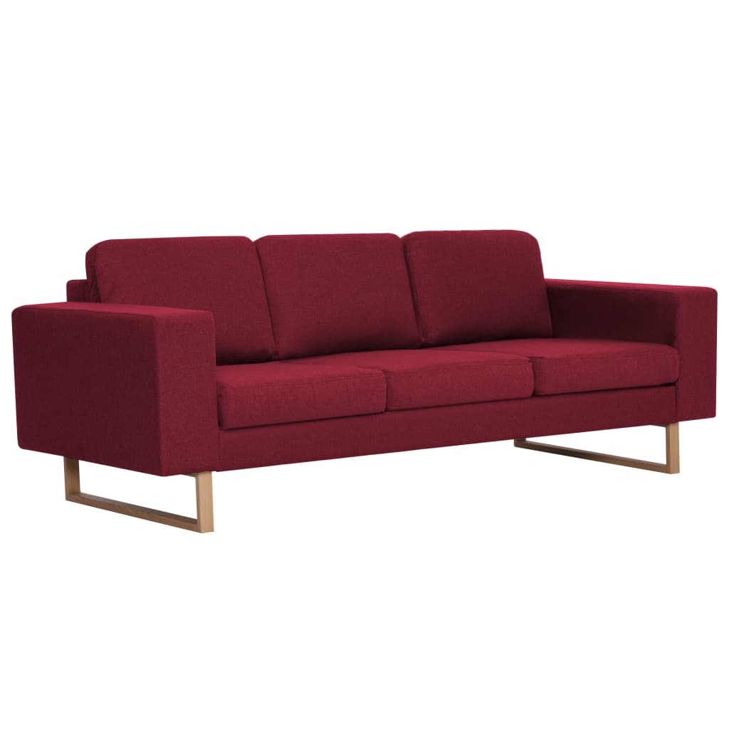 Ensemble de canapé 2 pcs Tissu Rouge bordeaux - XIOS