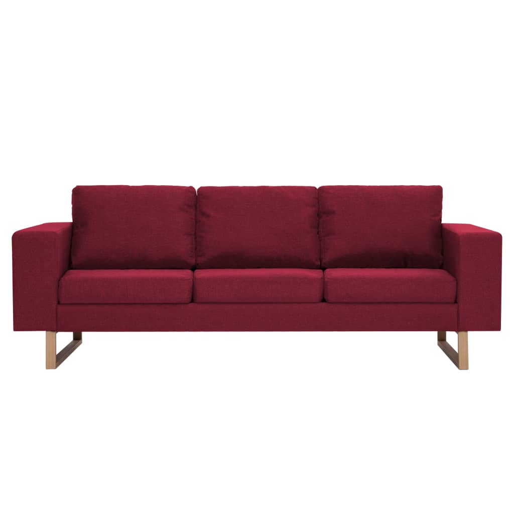 Ensemble de canapé 2 pcs Tissu Rouge bordeaux - XIOS
