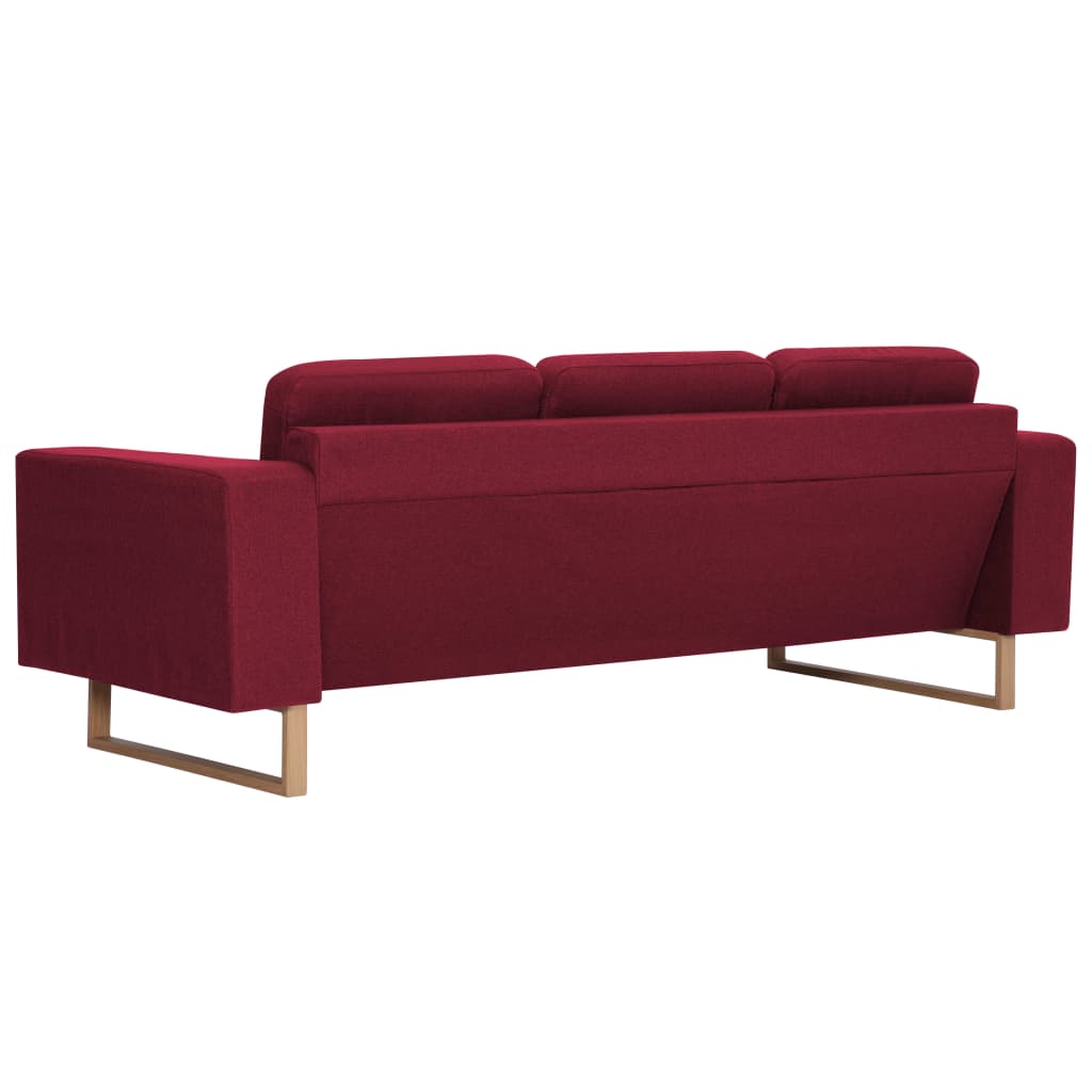 Ensemble de canapé 2 pcs Tissu Rouge bordeaux - XIOS