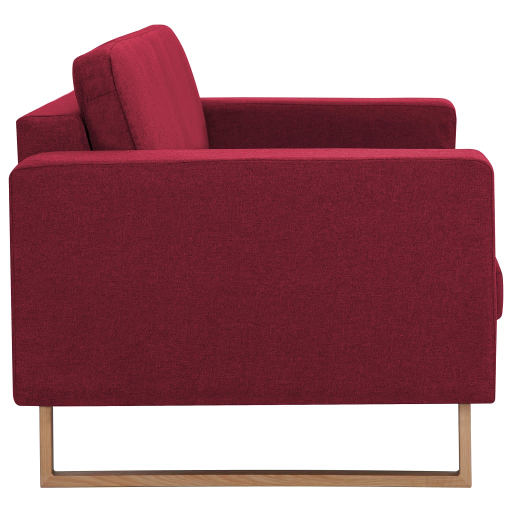 Ensemble de canapé 2 pcs Tissu Rouge bordeaux - XIOS