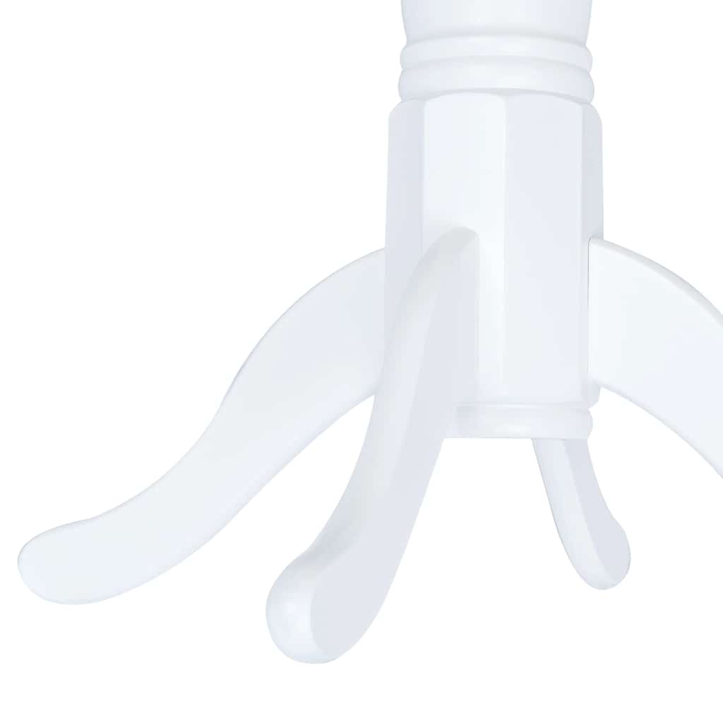 Ensemble de salle à manger 5 pcs Bois d'hévéa Blanc et marron - XIOS