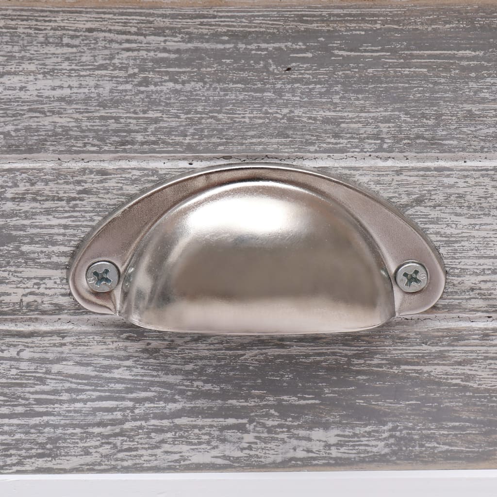 Table d'appoint Gris 40x40x40 cm Bois de Paulownia - XIOS