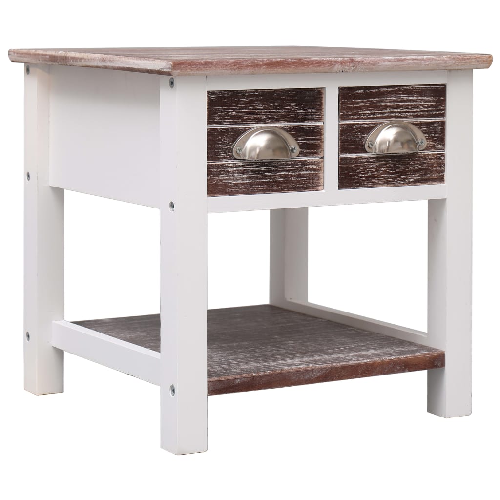 Table d'appoint Marron 40x40x40 cm Bois de Paulownia - XIOS