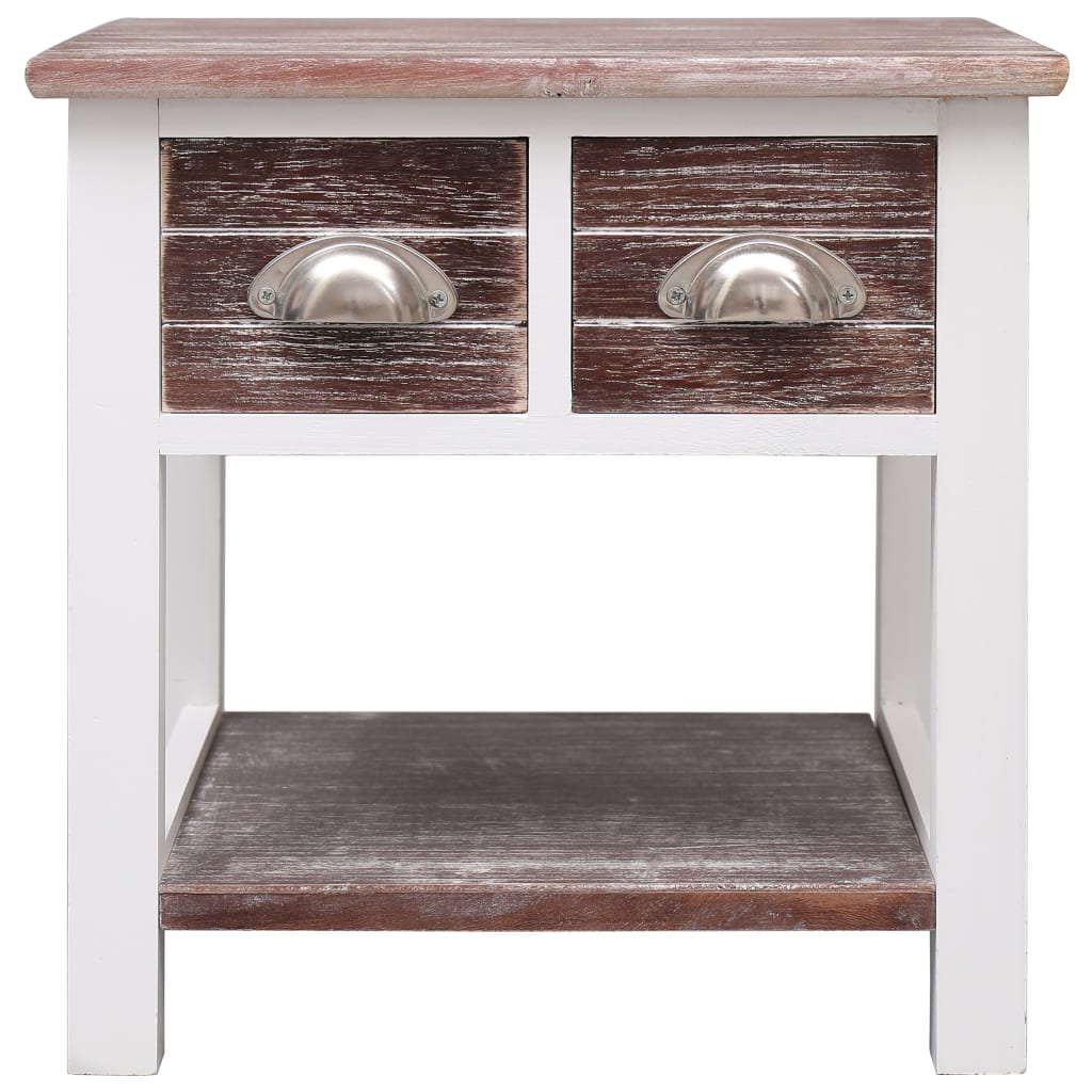 Table d'appoint Marron 40x40x40 cm Bois de Paulownia - XIOS