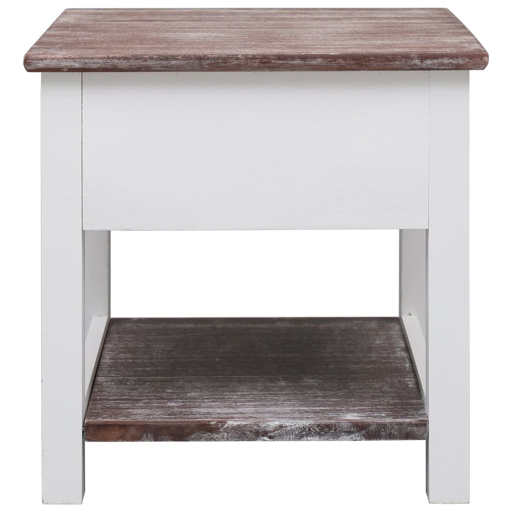 Table d'appoint Marron 40x40x40 cm Bois de Paulownia - XIOS