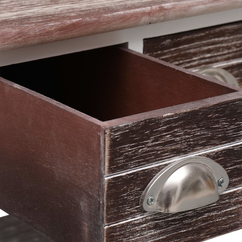 Table d'appoint Marron 40x40x40 cm Bois de Paulownia - XIOS