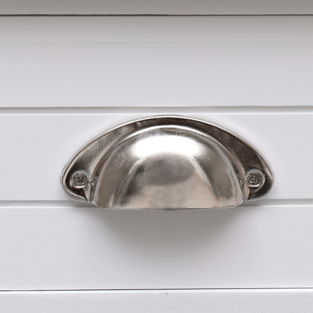 Table d'appoint Blanc 40x40x40 cm Bois de Paulownia - XIOS