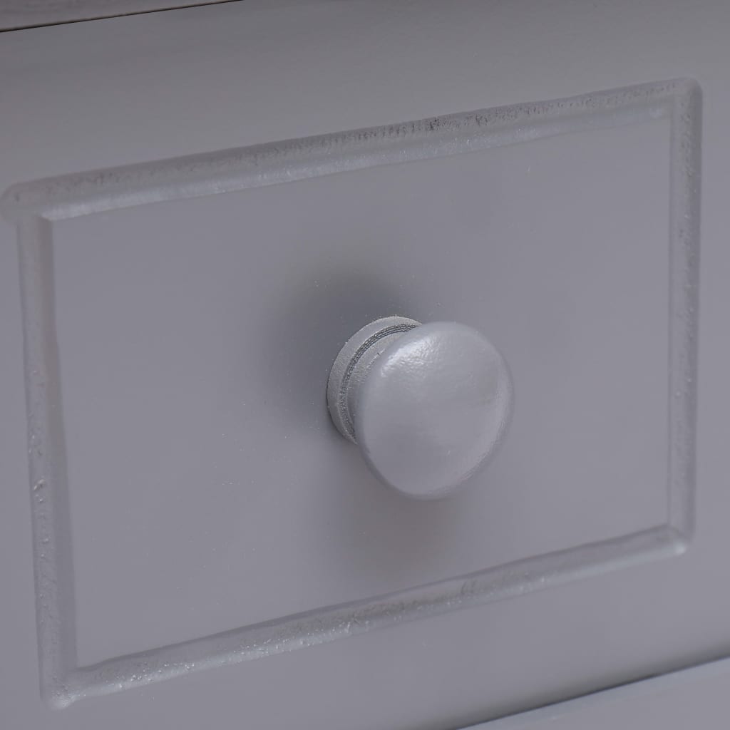 Table d'appoint Gris 40x40x40 cm Bois de Paulownia - XIOS