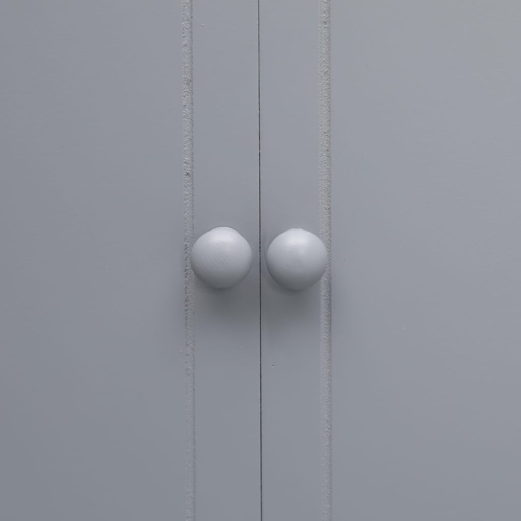 Armoire de salle de bain Gris 46x24x116 cm Bois de Paulownia - XIOS