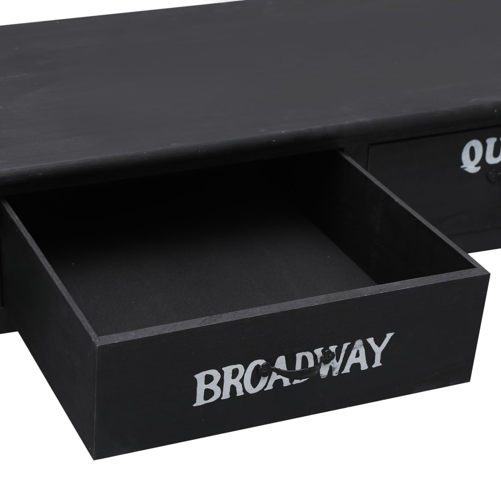 Table basse Noir 100x50x45 cm Bois - XIOS