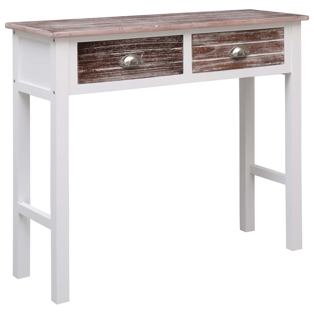 Table console Marron 90 x 30 x 77 cm Bois - XIOS