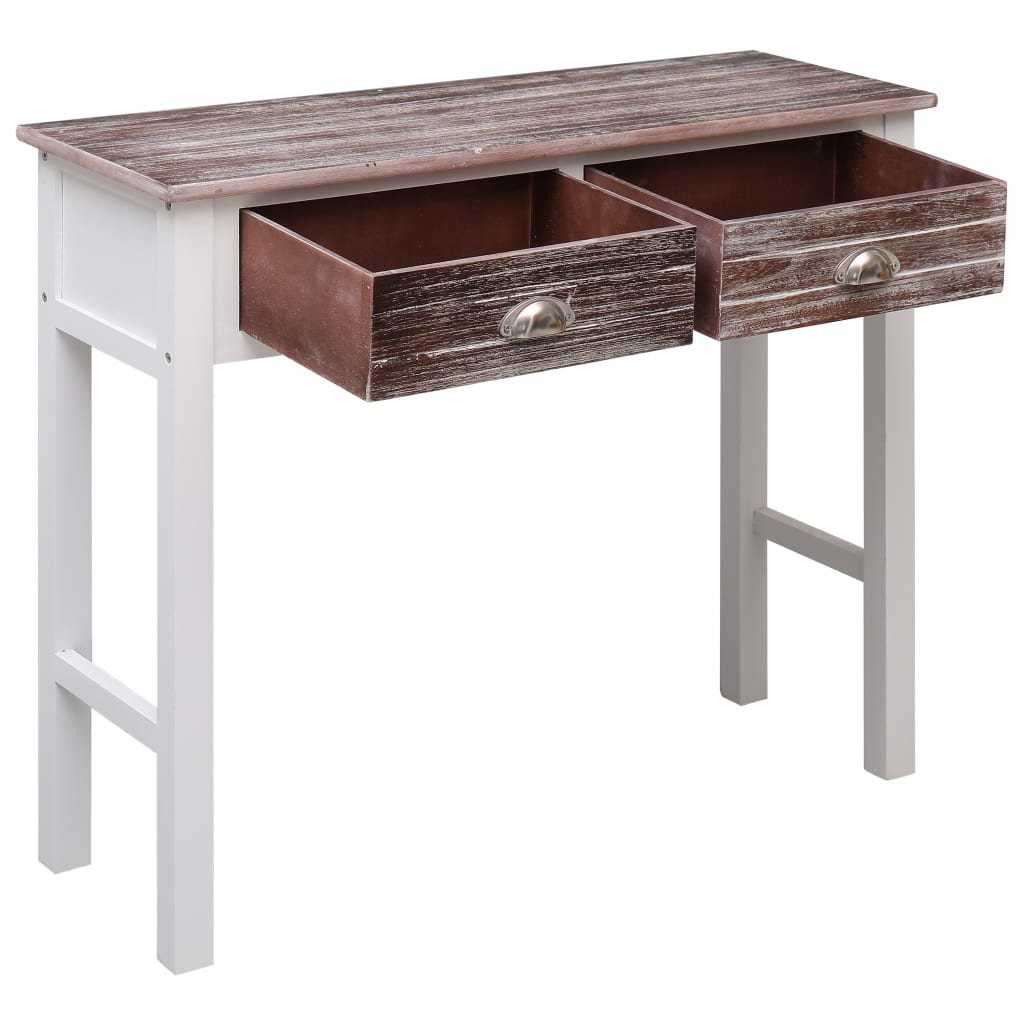 Table console Marron 90 x 30 x 77 cm Bois - XIOS