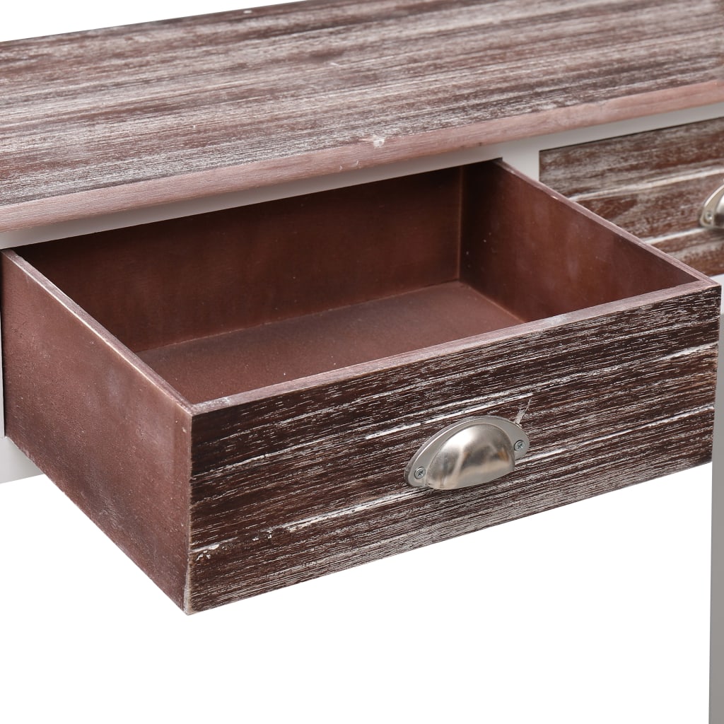 Table console Marron 90 x 30 x 77 cm Bois - XIOS