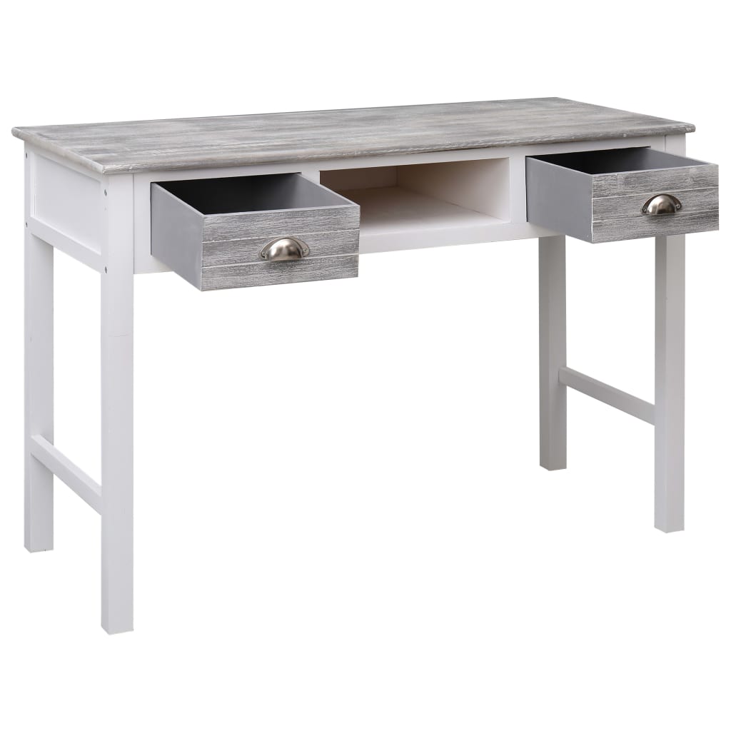 Bureau Gris 110x45x76 cm Bois - XIOS