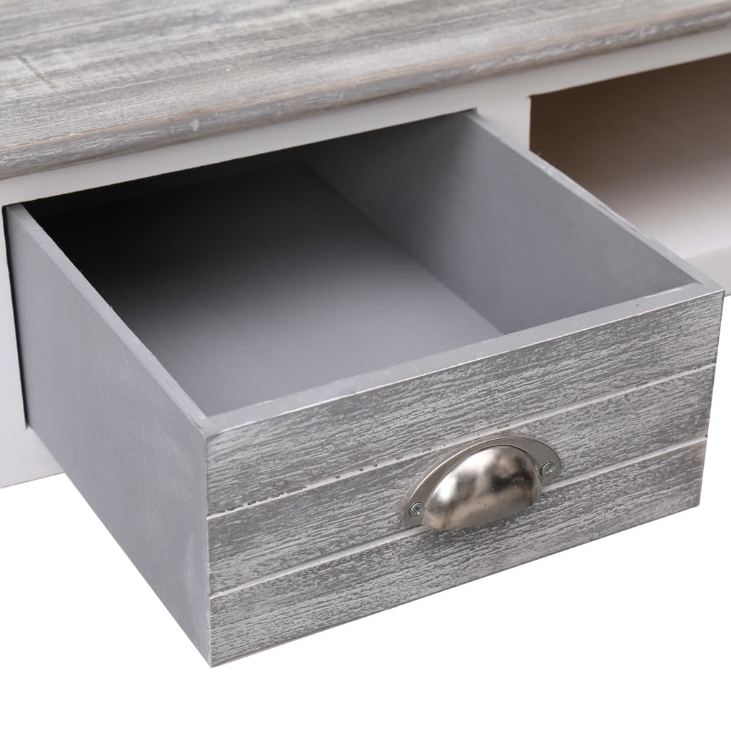 Bureau Gris 110x45x76 cm Bois - XIOS