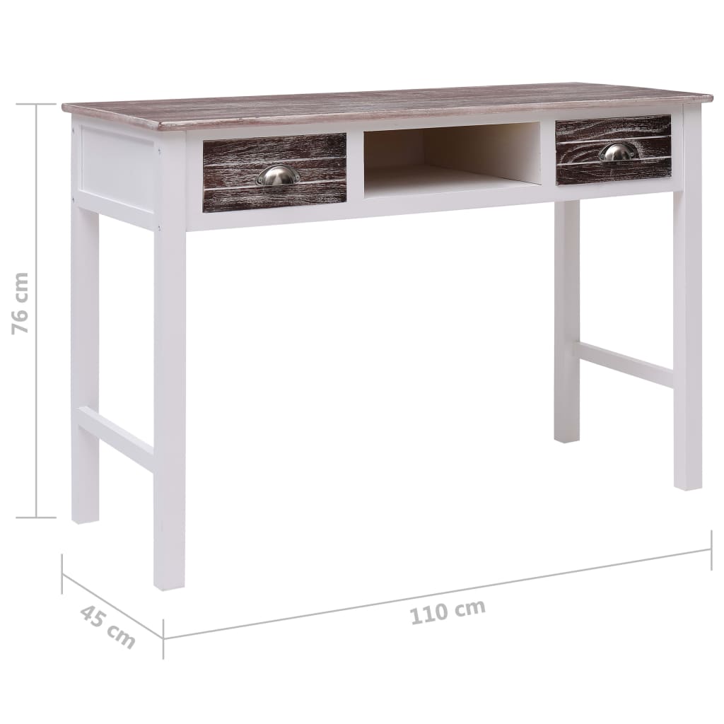 Bureau Marron 110 x 45 x 76 cm Bois - XIOS