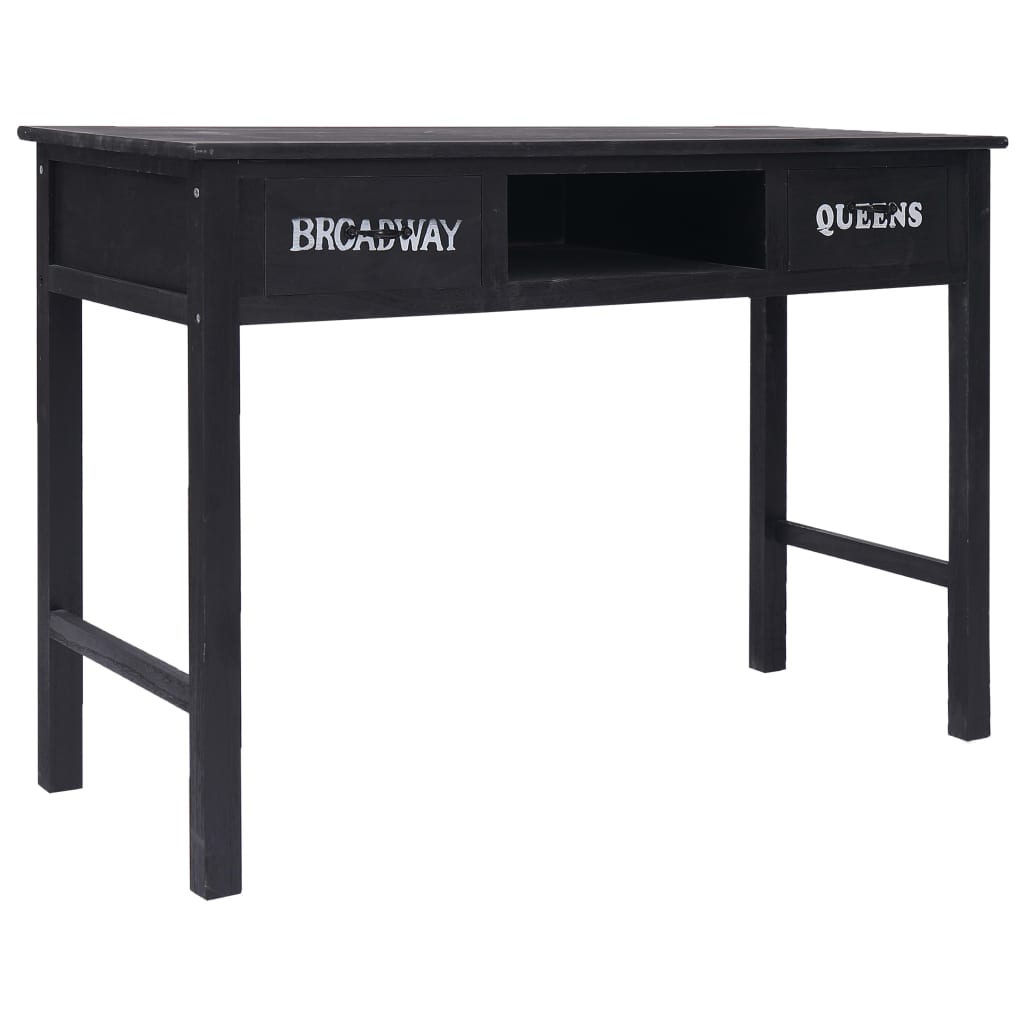 Table console Noir 110x45x76 cm Bois - XIOS