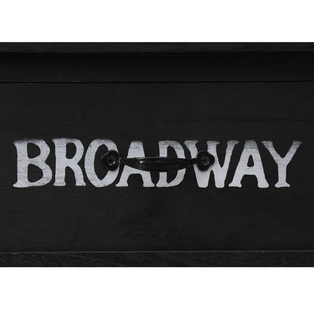 Table console Noir 110x45x76 cm Bois - XIOS