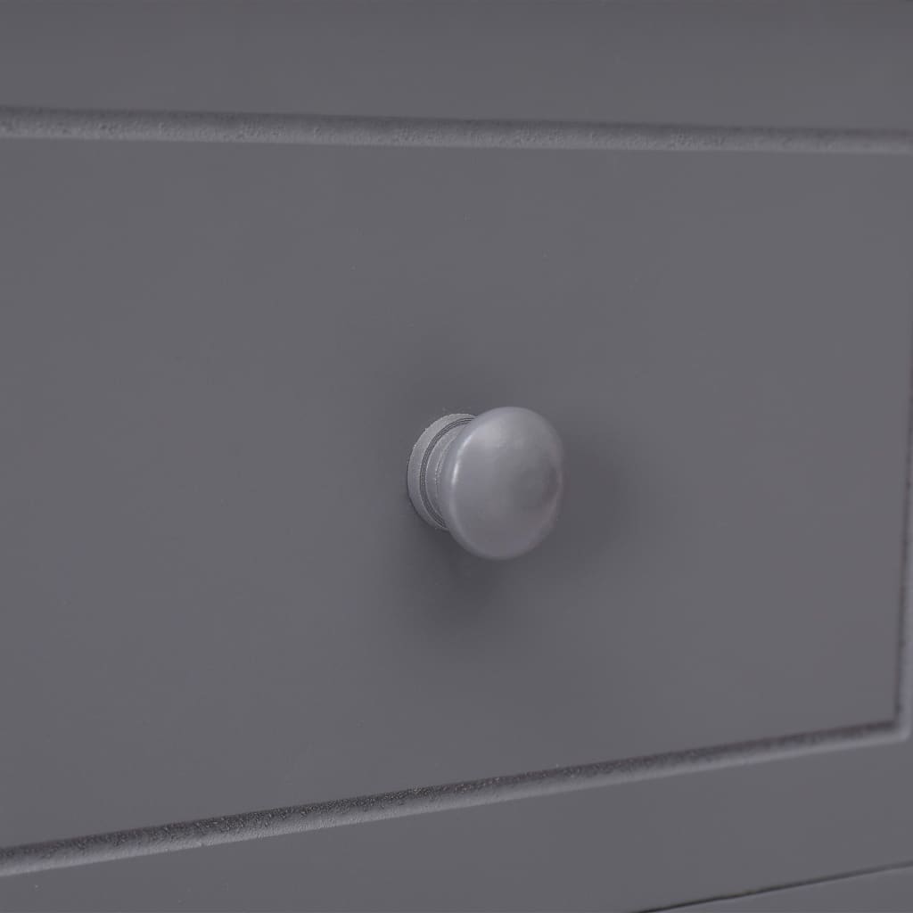 Buffet avec 10 tiroirs Gris 113x30x79 cm Bois - XIOS